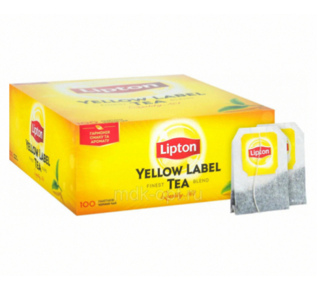 Чай черный «Lipton» Yellow label, 100пак.
