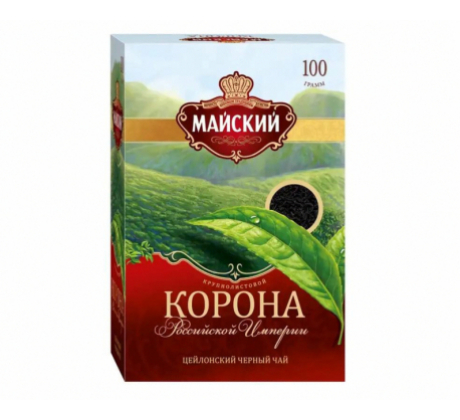 Чай черный «Майский» Корона Российской Империи крупнолистовой, 100г