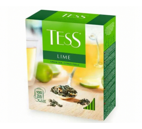 Чай «TESS» Lime зеленый, 100 пак