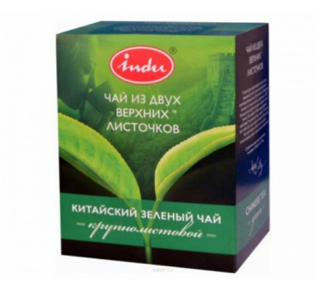 Чай зеленый «Инду» “Крупнолистовой”, 100г