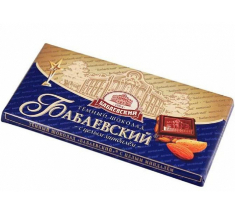Шоколад темный «Бабаевский» с целым миндалем, 100г