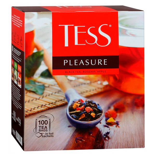 Чай «TESS» Pleasure черный, 100пак.
