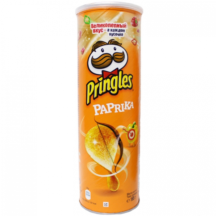 Картофельные чипсы «Pringles» Paprika, 165г