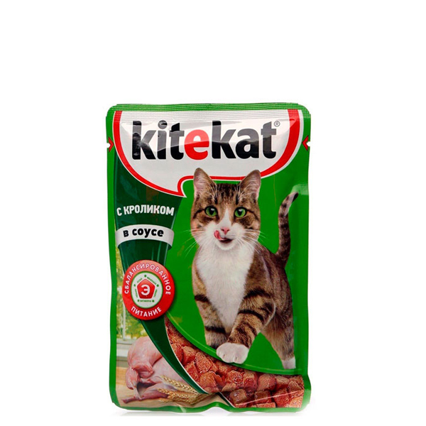 Корм для кошек Kitekat с кролик в соусе, 85г