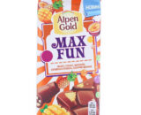 Шоколад «Alpen Gold» Max Fun манго, ананас, взрывная карамель, шипучие шарики, 150г