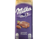 Шоколад «Milka» Молочный с цельным миндалем, 85г