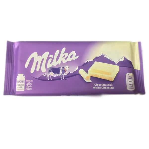 Шоколад «Milka» White Chocolate, 100г