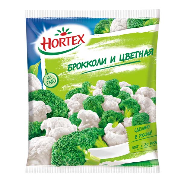 Смесь овощная Hortex брокколи и цветная, 400г