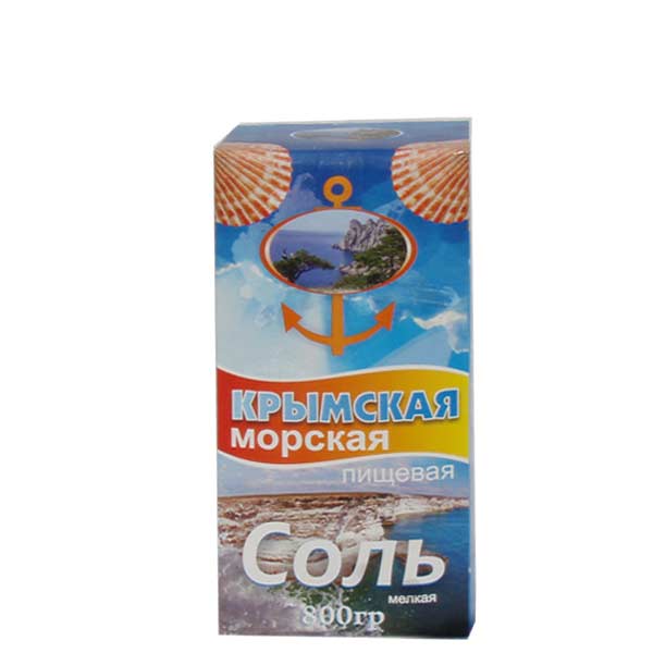 Соль Морская «Крымская» пищевая мелкая, 800г